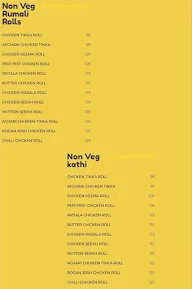 Bengal Kathi Roll Junction menu 1