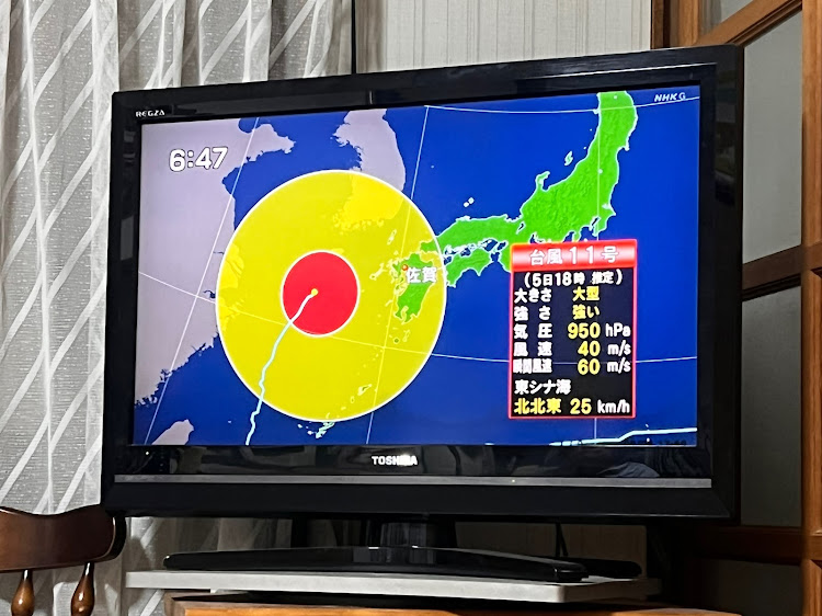 プリウスαの台風接近中・台風11号に気をつけて！に関するカスタム事例の投稿画像2枚目