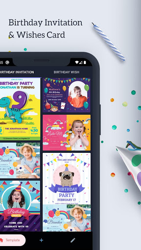 Screenshot Birthday Invitation Card Maker