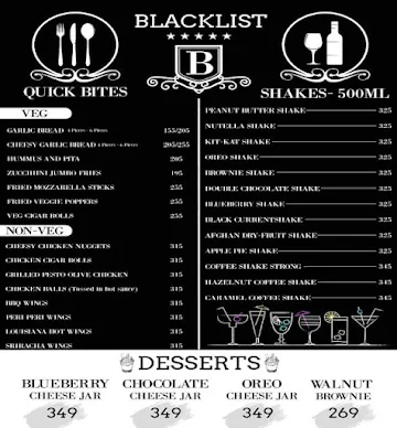 Blacklist menu 