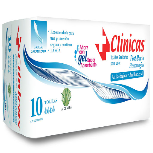 Toalla Postparto Clínica 10 Und Clinicas