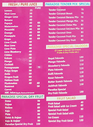 Cafe Paradise menu 3