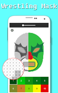 مصارعة ماسك كولور باي نمبر - بيكسل ارت 5.0 APK + Mod (المال غير محدود) إلى عن على ذكري المظهر
