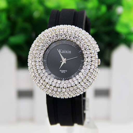 Title 4, Trendy Gypsophila Big Dial Full Diamond Watch f...