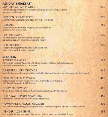 MediumWellDone menu 