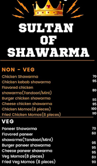 Sultan of Shawarma menu 2