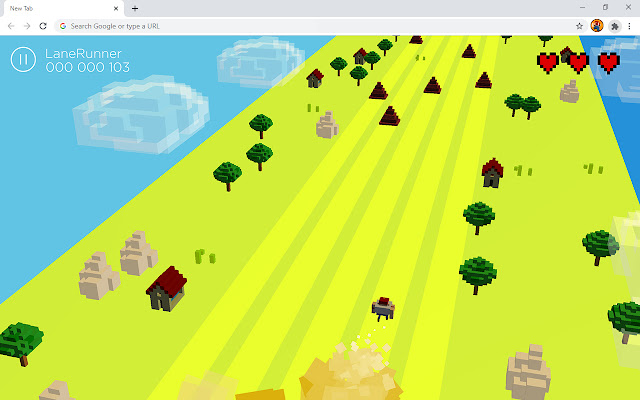 Infinite Runner Platform Game chrome extension