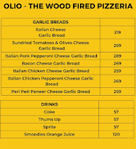 Olio - The Wood Fired Pizzeria menu 2