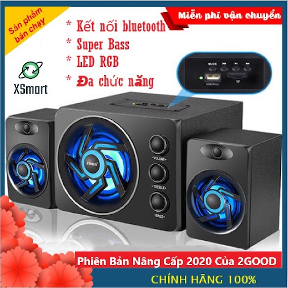 Loa Vi Tính Bluetooth Gaming Sada D - 209 Super Bass Phiên Bản Nâng Cấp Của 2Good Dùng Cho Máy Tính Pc Laptop Điện Thoại