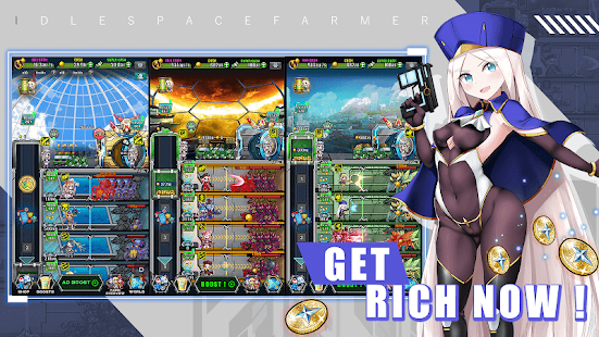 Idle Space Farmer Waifu Manager Simulator apk mod dinheiro infinito 2021