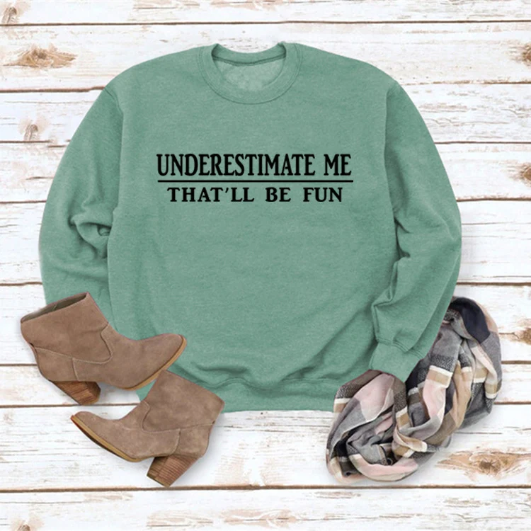 Letter Casual trui met lange mouwen en ronde hals Dames