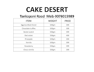 Archana Cake N' Desserts menu 1