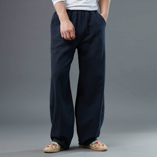 Title 3, Chinese style straight casual pants