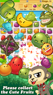 Monkey Fruits Crush (Mod Gems)