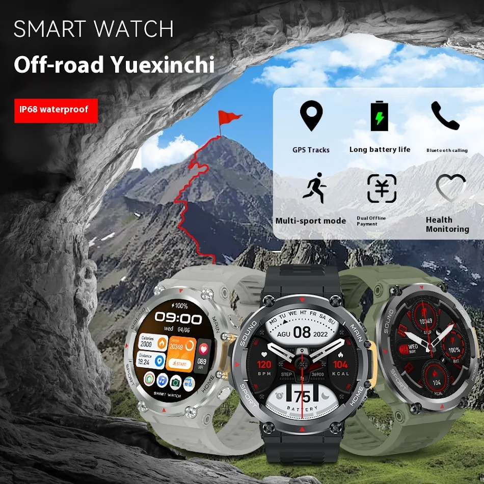 Fully Fit HD Yuvarlak Ekranlı Akıllı Saat, IP68 Su Geçirmez, 7 Gün Pil Ömrü, Kablosuz Şarj ve Uygulama. Sağlıklı yaşam tarzı.