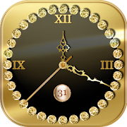 Gold Clock Live Wallpaper App: Analog Clock Widget 1.2 Icon