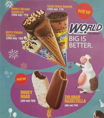 Havmor Ice Cream menu 