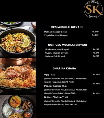 Catering By SK menu 