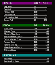 KC Saini's Food Plaza menu 2