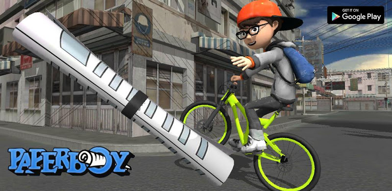 Bicycle Rider Racer Throw Paper in Bicycle Games