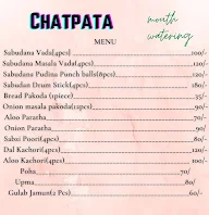 Chatpata menu 1
