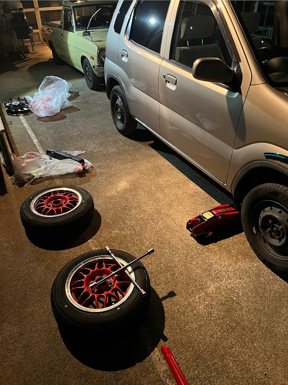 Keiのホイール交換・タイヤサイズ変更・車検NGに関するカスタム事例の投稿画像3枚目