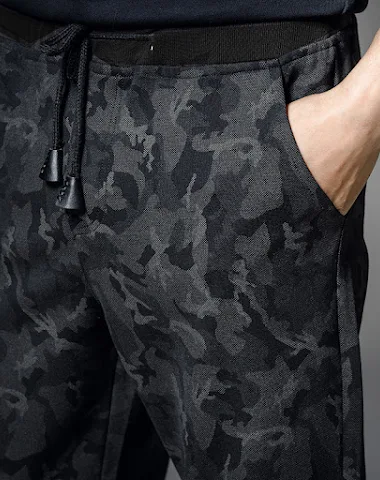 Men's casual pants track pants slim - 1