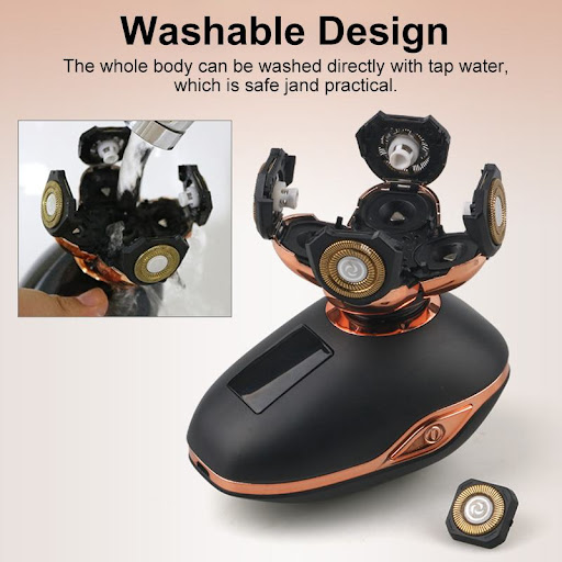 Title 3, LCD digital display electric shaver for a preci...