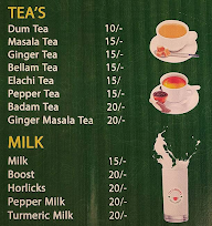 Tea Flavourr menu 1