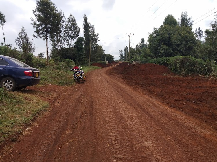 A section of the 14.2km Ndiara-Kahunyo-Wanduhi road in Gatanga constituency.