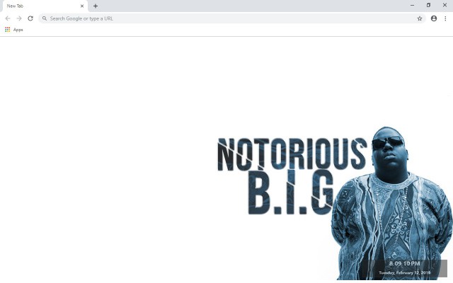 The Notorious B.I.G. New Tab Theme