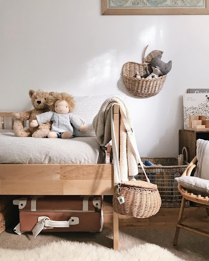 Title 3, Hand-Made Rattan Apple-Shaped Storage Basket, a...