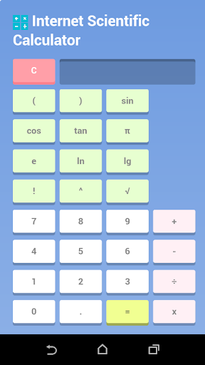 Internet Scientific Calculator