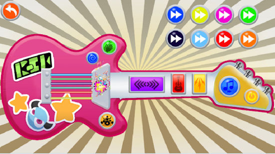 Pink Real Guitar for Kid - Music Kids Screenshot