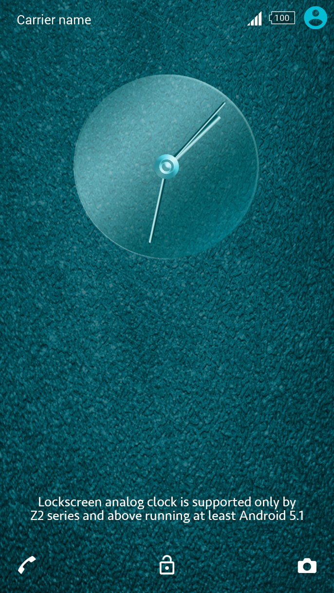 Shiny Cyan Theme for Xperia Screen 3