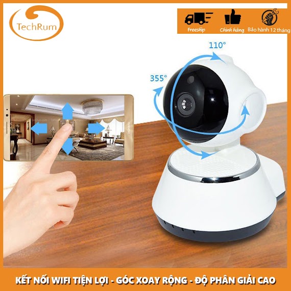 [ Thẻ Nhớ 64G ] Camera Ip Wifi V380 Pro, Camera Giám Sát Cao Cấp, Ghi Âm Giọng Nói, Đàm Thoại 2 Chiều