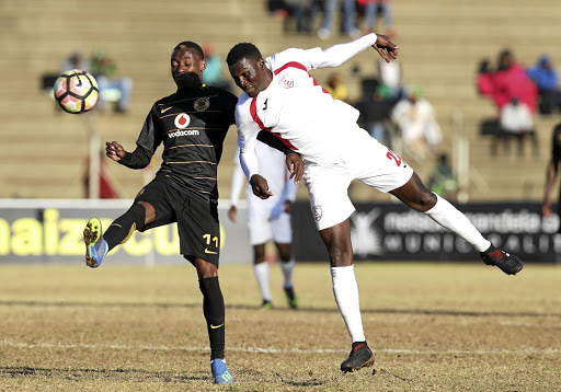 Khama Billiat of Kaizer Chiefs, see here fighting for the ball with Bangaly Keita of FS Stars, is among recent additions to the squad.