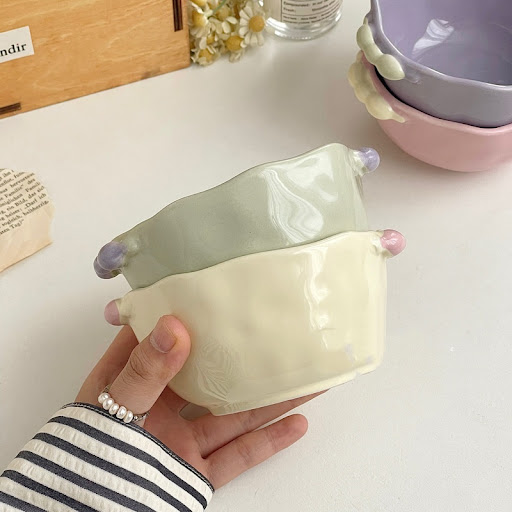 Title 5, New Ins Candy Pearl Double-ear Bowl