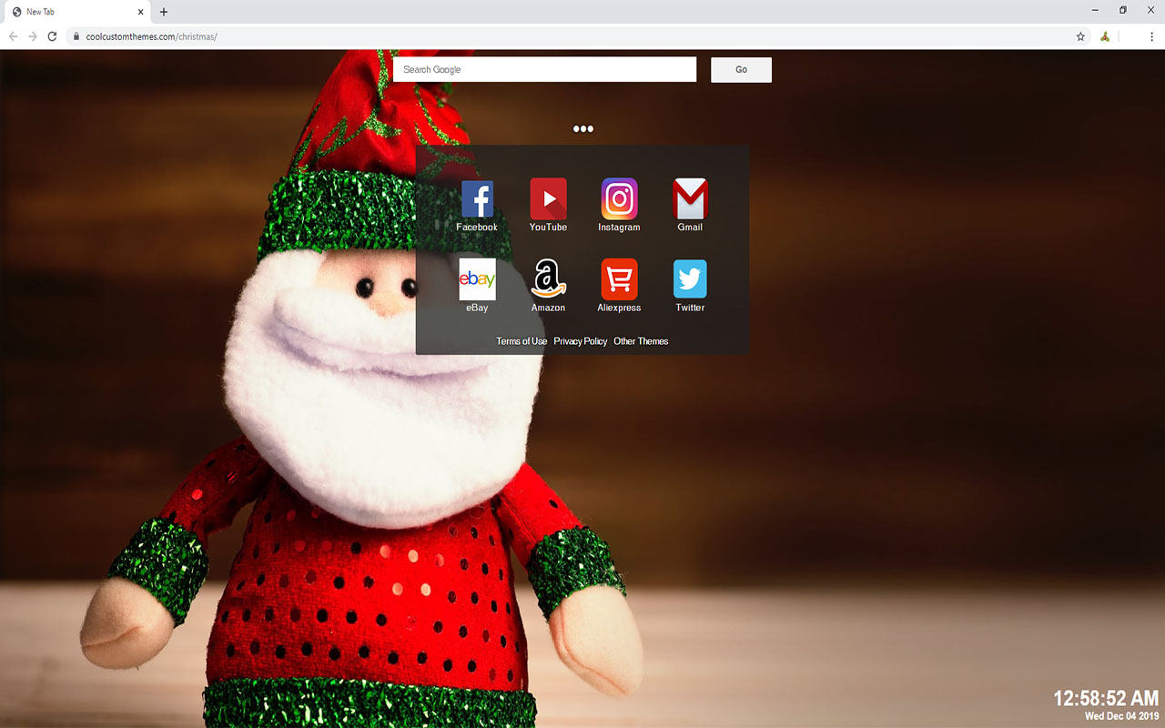 Christmas Background Tab Theme Preview image 4