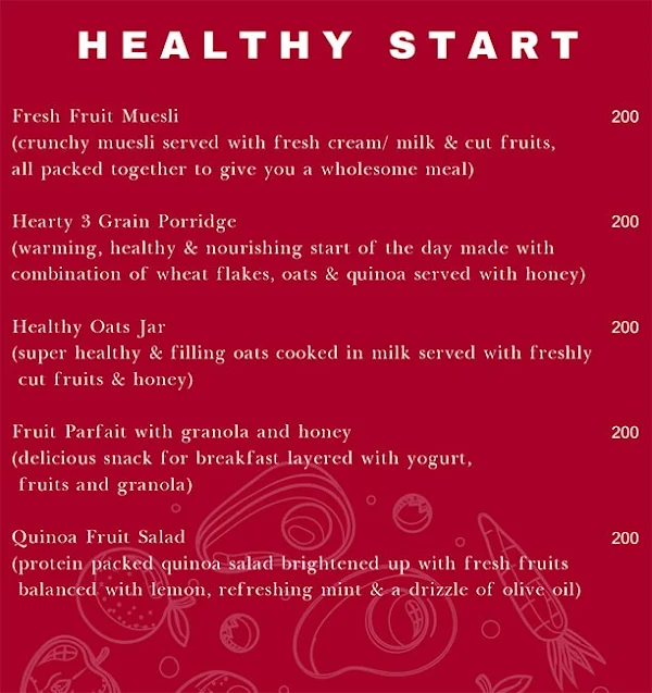 Chai Sutta Cafe menu 