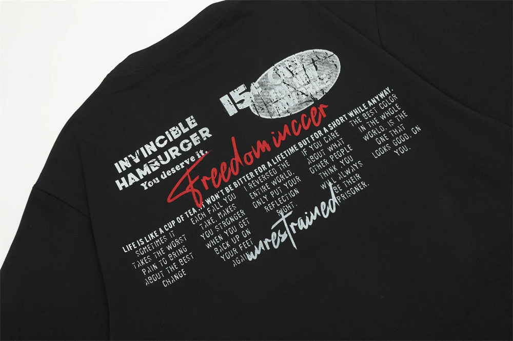 Title 4, Heren T-shirt met korte mouwen en letterprint, ...