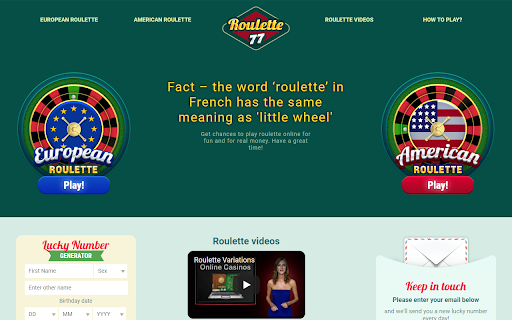 UK Game - Play Online Roulette
