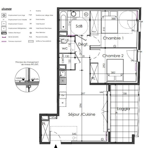 Vente appartement 3 pièces 59 m² à Nimes (30000), 234 900 €