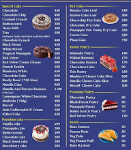 The Cake Smith menu 1