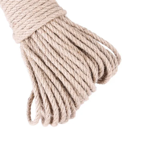 10 Meters Natural Jute Scratch Guards Rope Pet Cat Scratching Twine Rolls Hemp Twisted Cord Macrame Paw Claw Furniture P