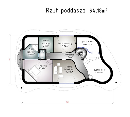 Floro - Rzut poddasza