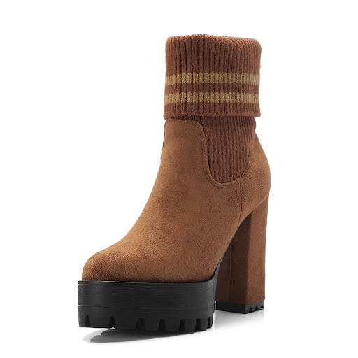 Title 3, Womens Thick Platform High Heel Ankle Boots, p...