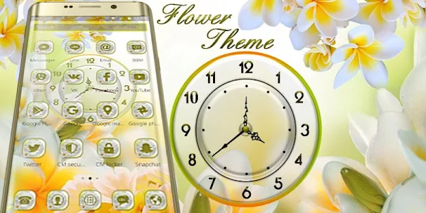 Pure Flower Clock Theme(圖4)-速報App