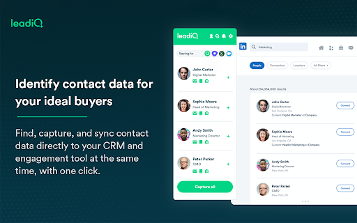 LeadIQ: Contact Data in One Click