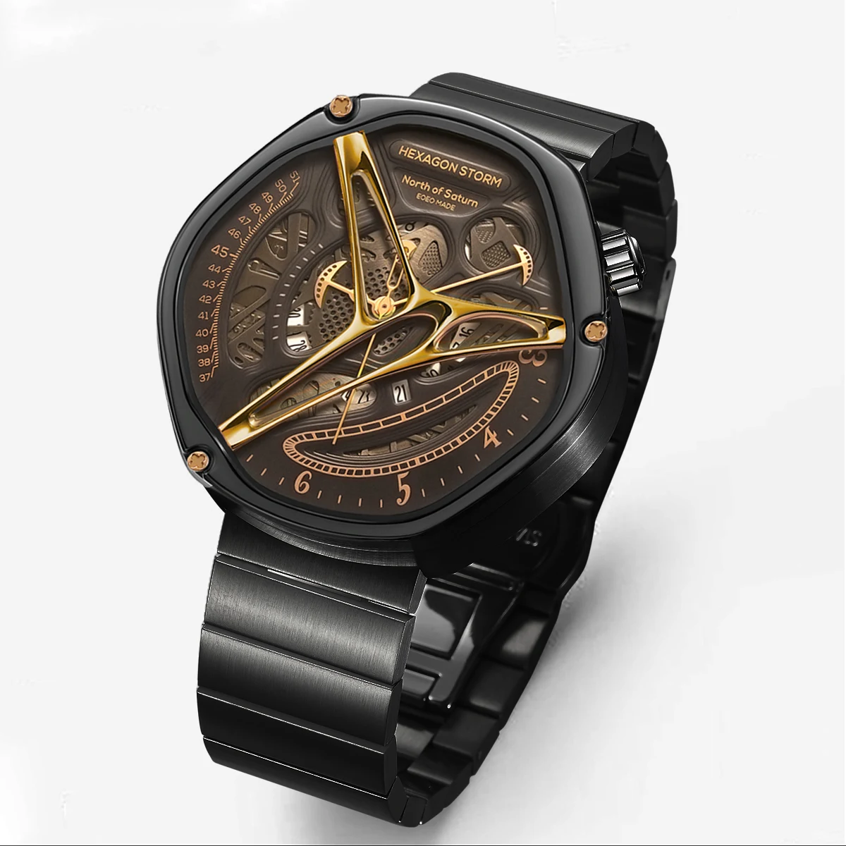 Title 4, Montre haut de gamme pour homme avec motif extr...